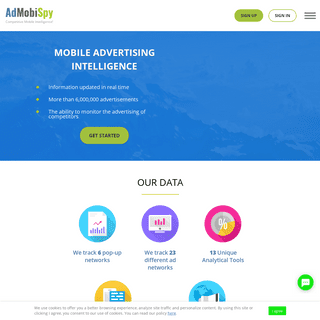 AdMobiSpy – intelligence service for monitoring the advertising market