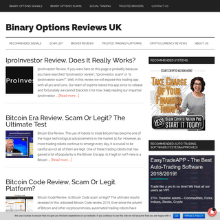 Binary Options Reviews UK - Honest Binary Options Reviews