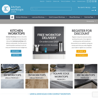 Kitchen Worktops Online - UKâ€™s number 1 Webstore For Low Price Worktops