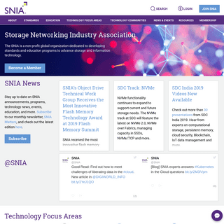 SNIA | Advancing Storage and Information Technology