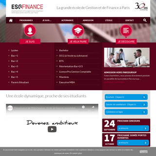 ESGF, l'Ecole de Gestion et Finance à Paris
