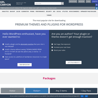 Premium Wordpress Plugins and Themes - GPL CANYON