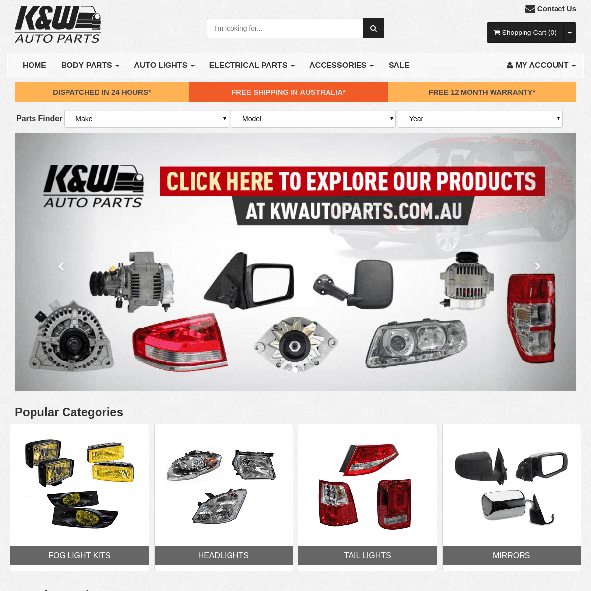K&W Auto Parts | Trusted Online Auto Parts Store | Aftermarket Parts | Accessories