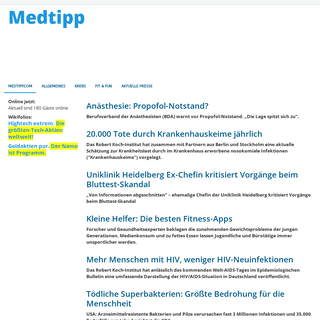 A complete backup of medtipp.com