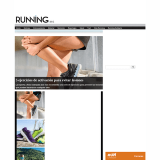 Running | Noticias de running popular con información sobre entrenamiento, material, calendario de carreras, nutrición, lesiones