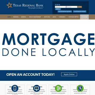 Texas Regional Bank – Banking, Mortgage, Trust & Wealth ManagementTexas Regional Bank