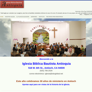 Iglesia Bíblica Bautista Antioquía