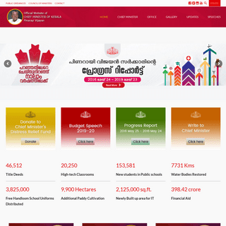 Home - Official Website of Kerala Chief Minister