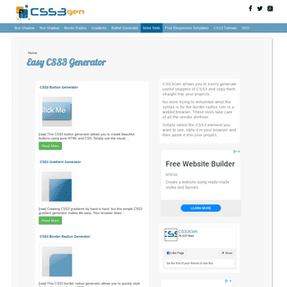 CSS3 Generator | CSS3 Tools and Snippets | CSS3Gen