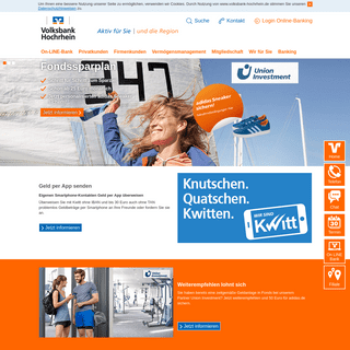 Volksbank Hochrhein eG Aktiv für Sie | und die Region 