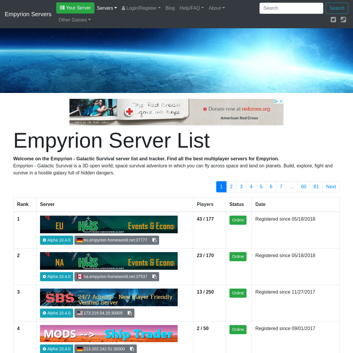 Empyrion Server List | Empyrion Multiplayer Servers