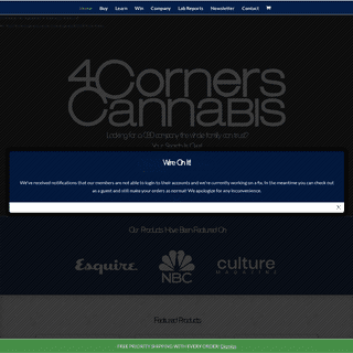 A complete backup of 4cornerscannabis.com