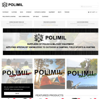 Police, Military, Outdoor & Camping Equipment | Polimil