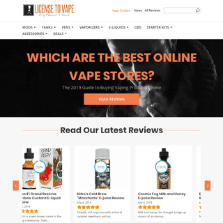 License To Vape: Best Vaping & Electronic Cigarette Buying Guide