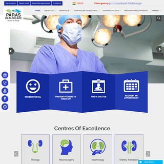 Best Hospital in India - Super Specialty Hospital in India - Paras Hospitals