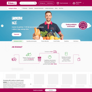 Supermarket online, zakupy spożywcze z dostawą do domu - Frisco.pl
