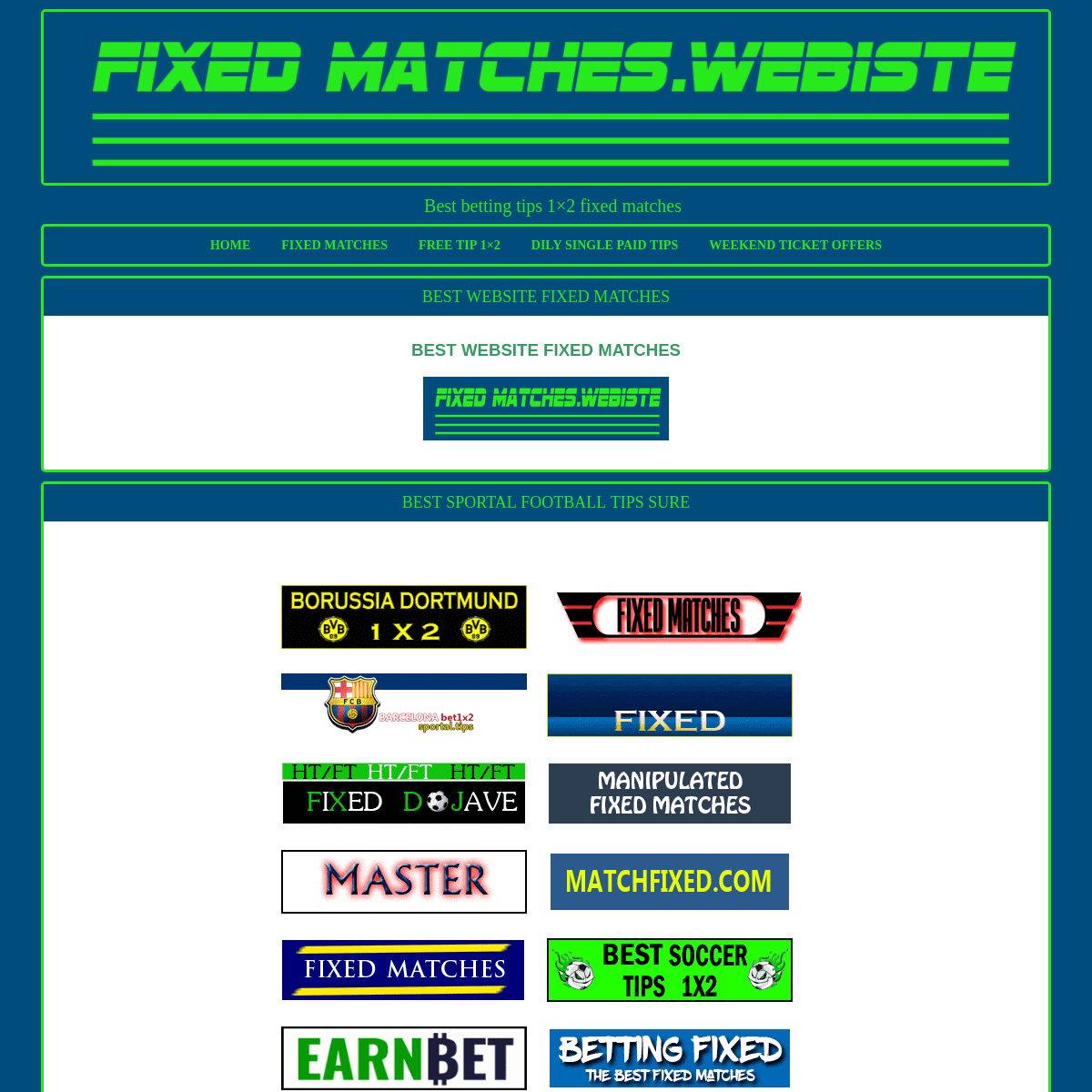 A complete backup of fixedmatches.website