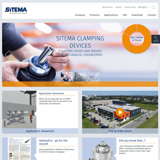SITEMA - Clamping units and brakes for mechanical engineering