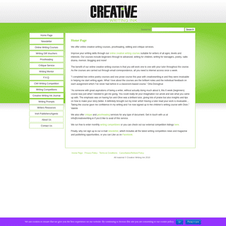 Home Page - Creative Writing Ink Ireland Creative Writing Ink Ireland