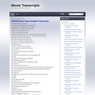 Movie Transcripts