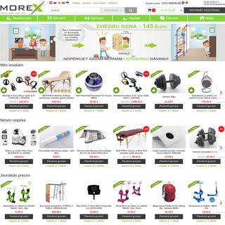 MoreX - Interneta veikals kur viss ir uz vietas