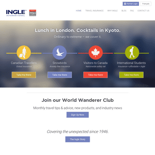 Travel Insurance for Canadians, Visitors, Snowbirds and Students | Ingle International