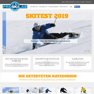 Skitest 2019 - PROSKILAB™ - Der 1. europäische Skitest