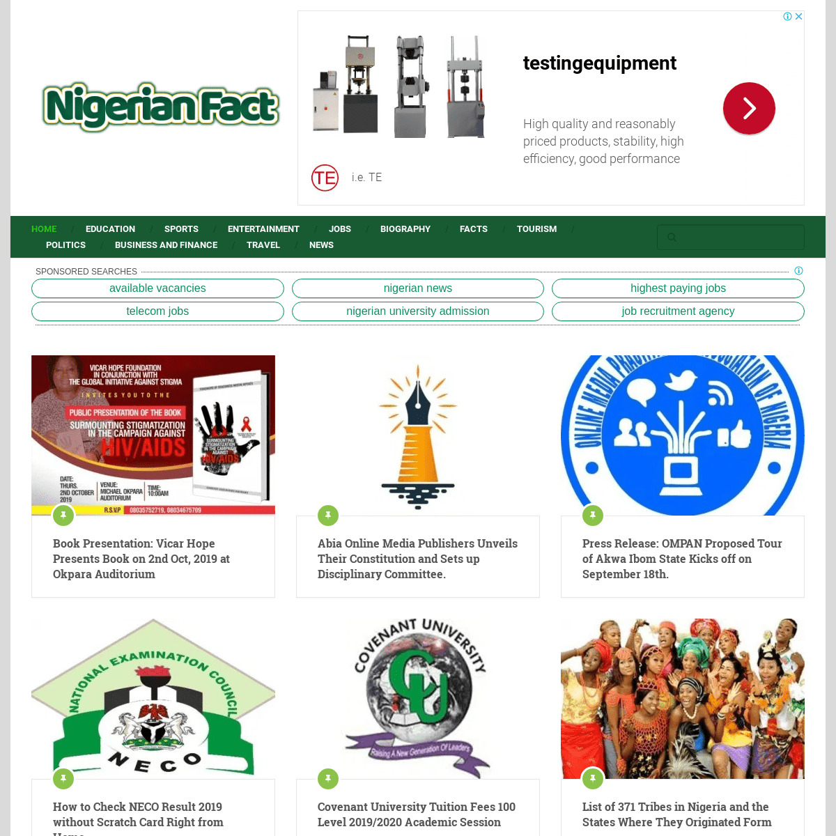 Nigerian Fact • All About Nigeria And Her Citizens Users Search For