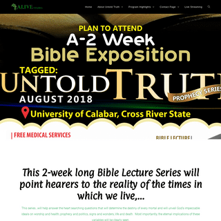 The Untold Truth – The Truth Shall Set You Free