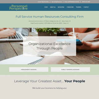The Personnel Perspective - Human Resources Consulting