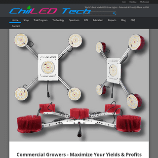LED Grow Lights - Commercial Grower Max Yields | ChilLED Tech