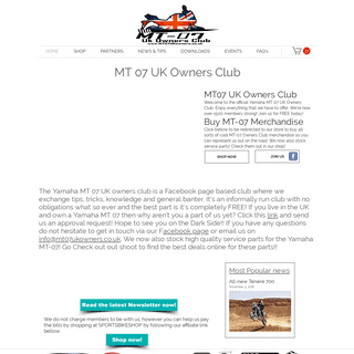 Yamaha MT07 UK Owners Club