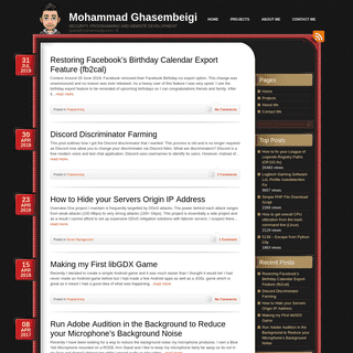 Mohammad Ghasembeigi: Security, Programming, Web Dev