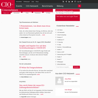 cio.de - IT-Strategien, IT-Trends und Tipps für Manager