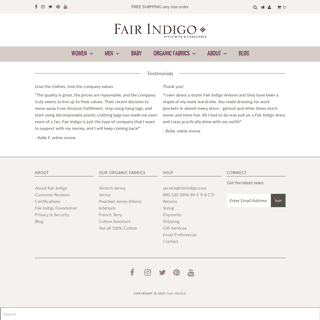 Fair Indigo - Organic Clothing Fair Trade & Ethical Clothes