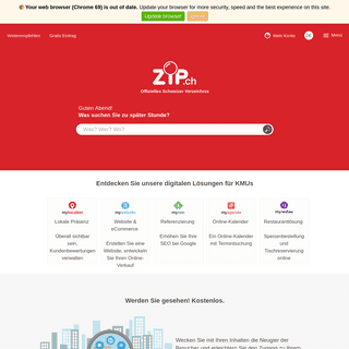 ZIP.ch | Offizielles Schweizer Verzeichnis & Digital Agentur für KMU's