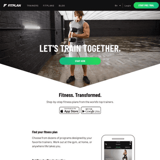 Best Fitness Workout and Personal Trainer App | Fitplan