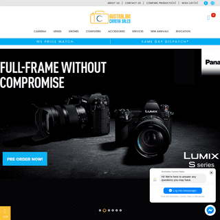 DSLR Cameras, Lenses & Accessories Online | Australian Camera Sales