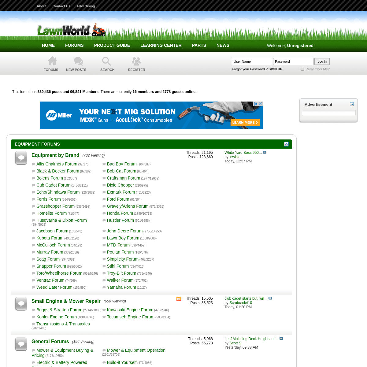 A complete backup of lawnmowerforum.com