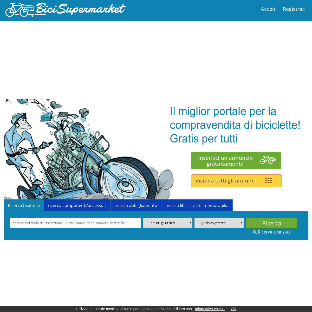 BiciSupermarket.it - Annunci Biciclette, Compro, Vendo Bici Usate e Nuove