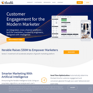 Growth Marketing Platform for Cross-Channel Customer Engagement – Iterable