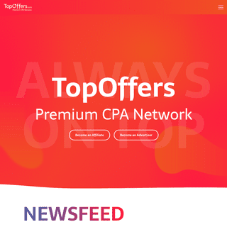 TopOffers – Premium CPA Network that ensures WW traffic monetization