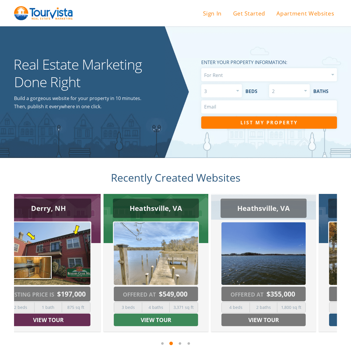 TourVista - Websites for Marketing Real Estate and Generating Leads