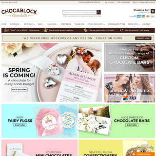 Custom Personalised Chocolates Online Australia | Chocablock