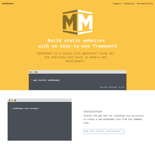 Middleman: Hand-crafted frontend development