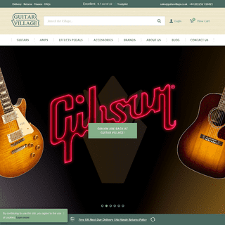 Guitar shop UK | Over 1,000 guitars in stock