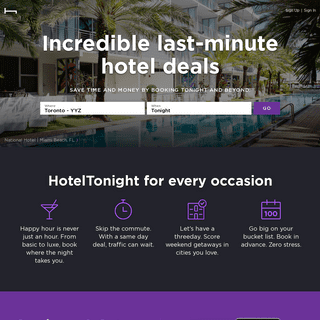 Last Minute Hotel Deals at Great Hotels - HotelTonight