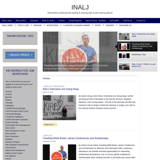 INALJ | Information professionals finding & sharing jobs & job hunting advice!