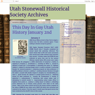 Utah Stonewall Historical Society Archives 