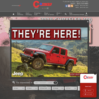 Conway Chrysler Dodge Jeep Inc - New 2019 Chrysler, Dodge, Jeep, Ram Dealership In Conway